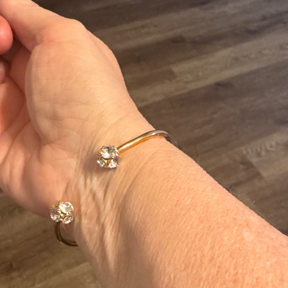 Elegant Gold and Silver Cuff Bracelet